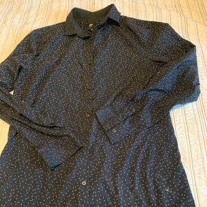 Black button down shirt